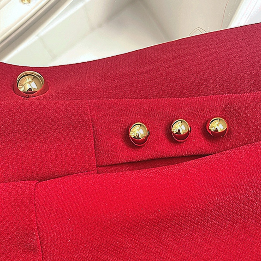Beautifully rosy red blazer/skirt set